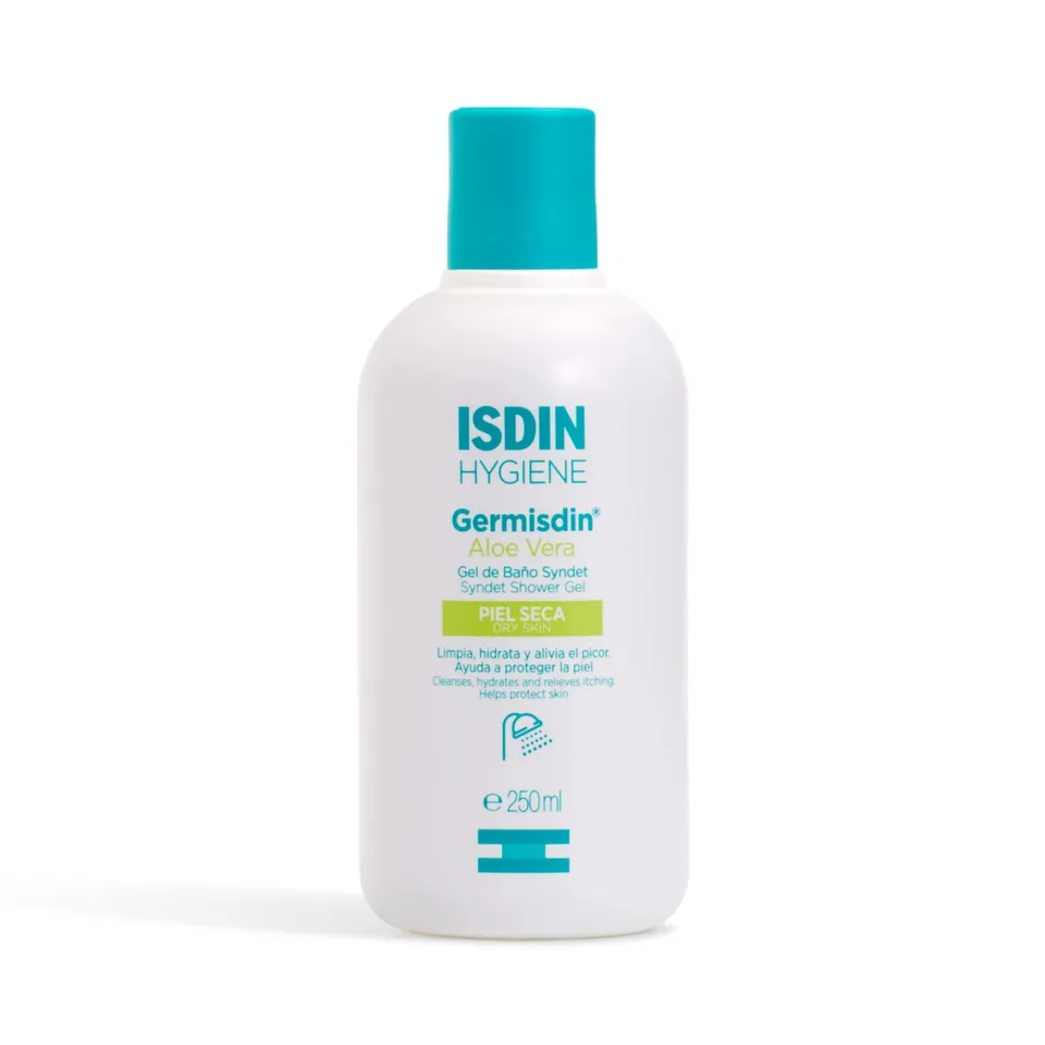 isdin-germisdin-aloe-vera-gel-de-ba-o-syndet-para-piel-sensible-250-ml image 1