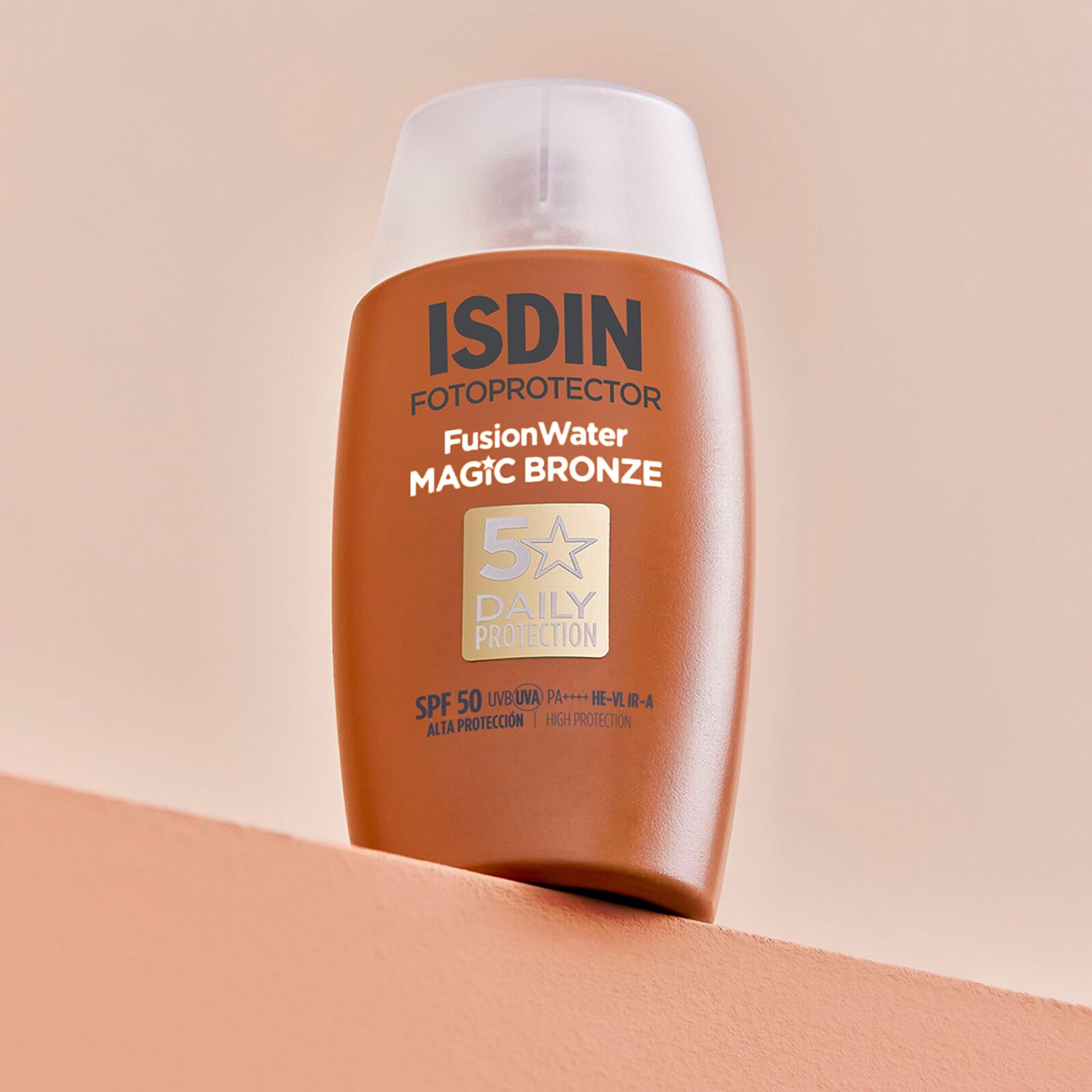 isdin-fotoprotector-fusion-water-magic-bronze-spf-50-protector-solar-facial-con- image 2