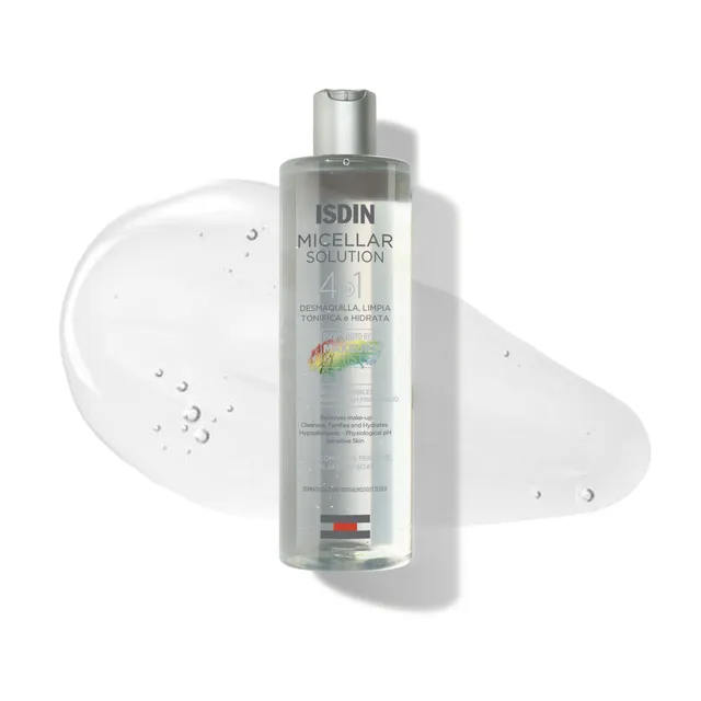 isdin-micellar-solution-agua-micelar-4-en-1-limpieza-suave-e-hidratante-400-ml image 1