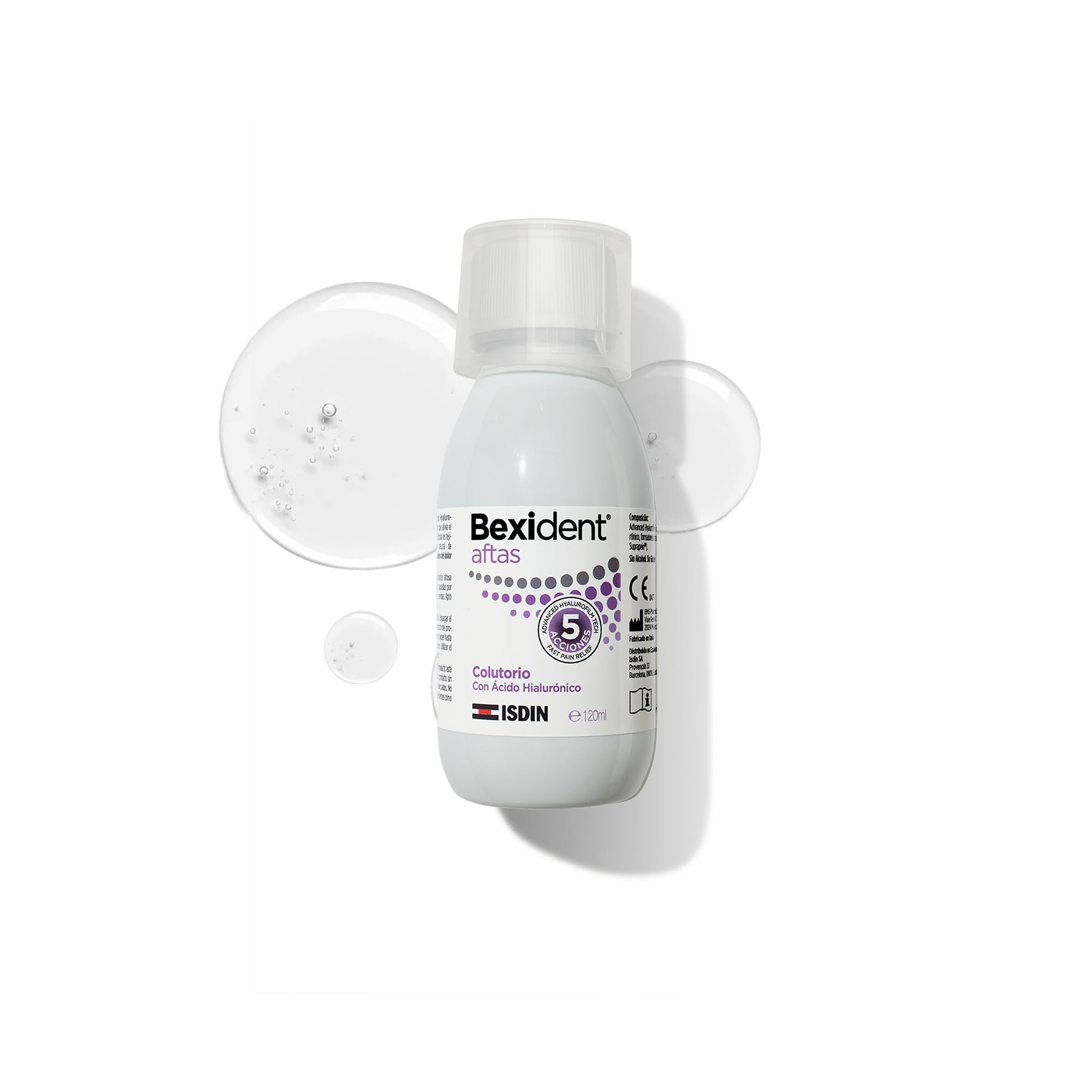 isdin-bexident-aftas-colutorio-120-ml-con-cido-hialur-nico-sin-alcohol-y-sin-glu image 1