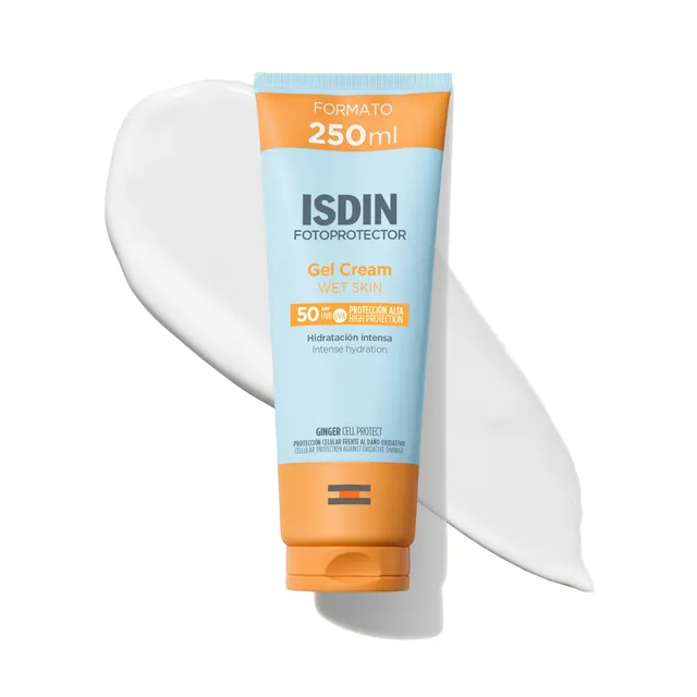 isdin-fotoprotector-gel-cream-spf-50-wet-skin-protector-solar-corporal-refrescan image 1