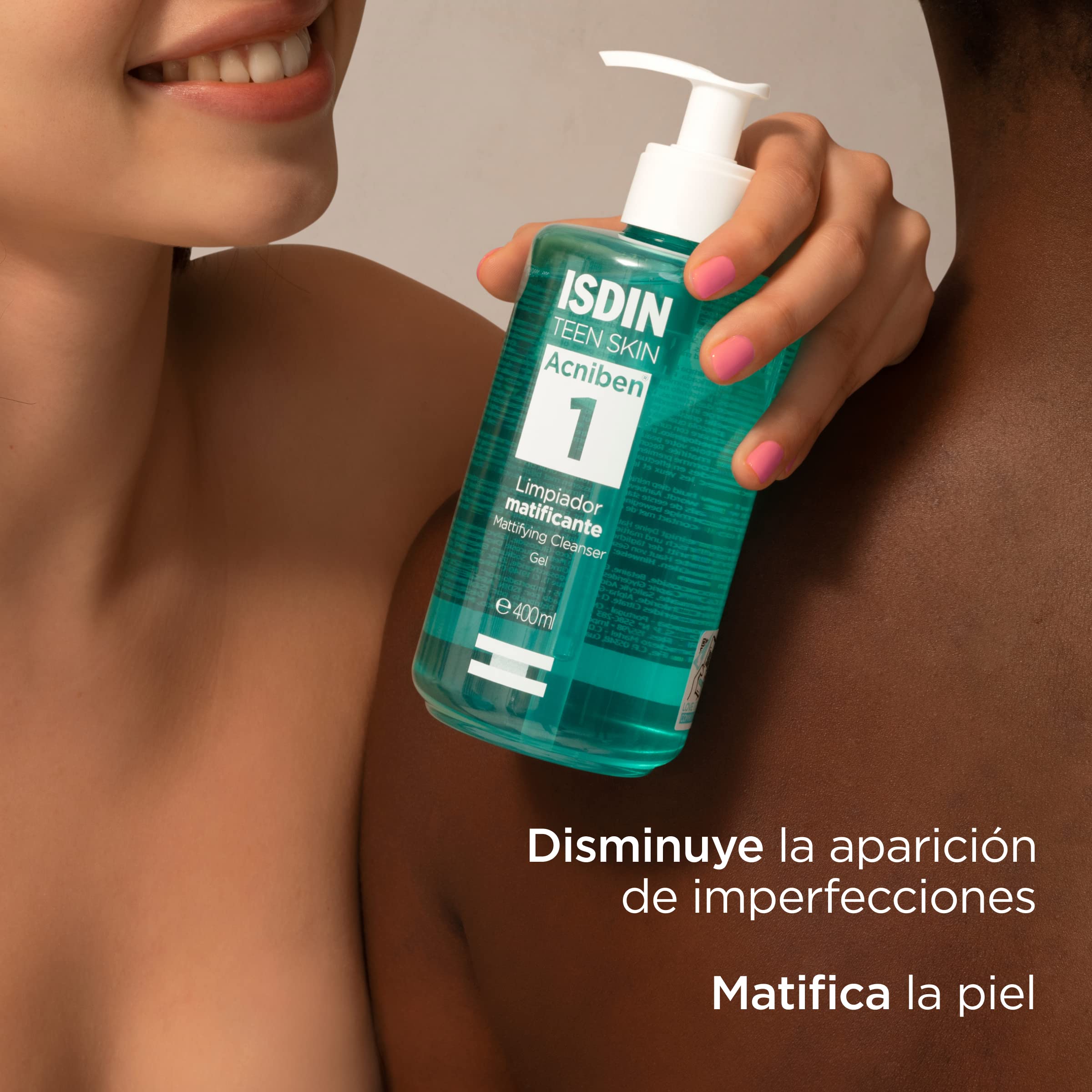 isdin-acniben-paso-1-gel-limpiador-matificante-facial-con-cido-salic-lico-400-ml image 4