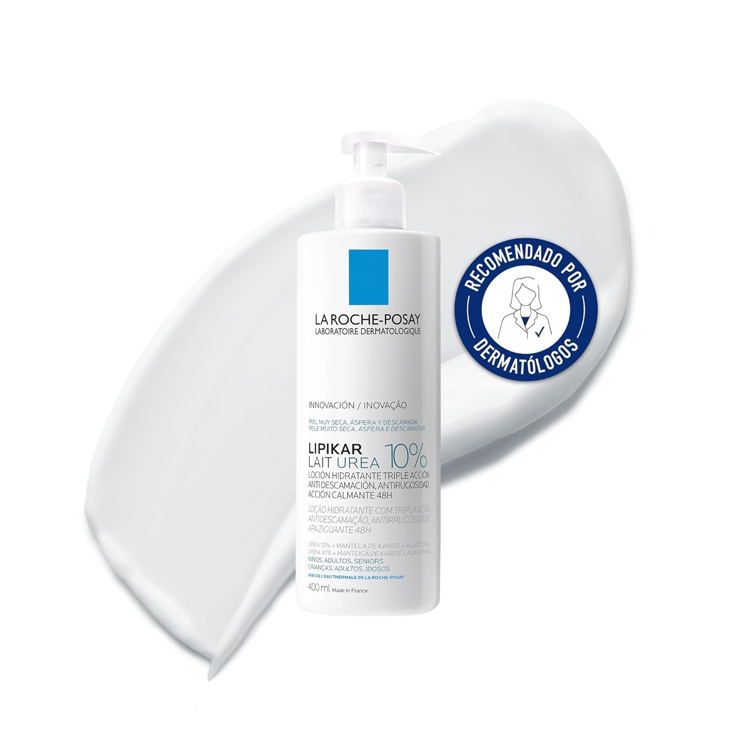 la-roche-posay-lipikar-leche-hidratante-con-urea-10-para-pieles-muy-secas-400-ml image 1