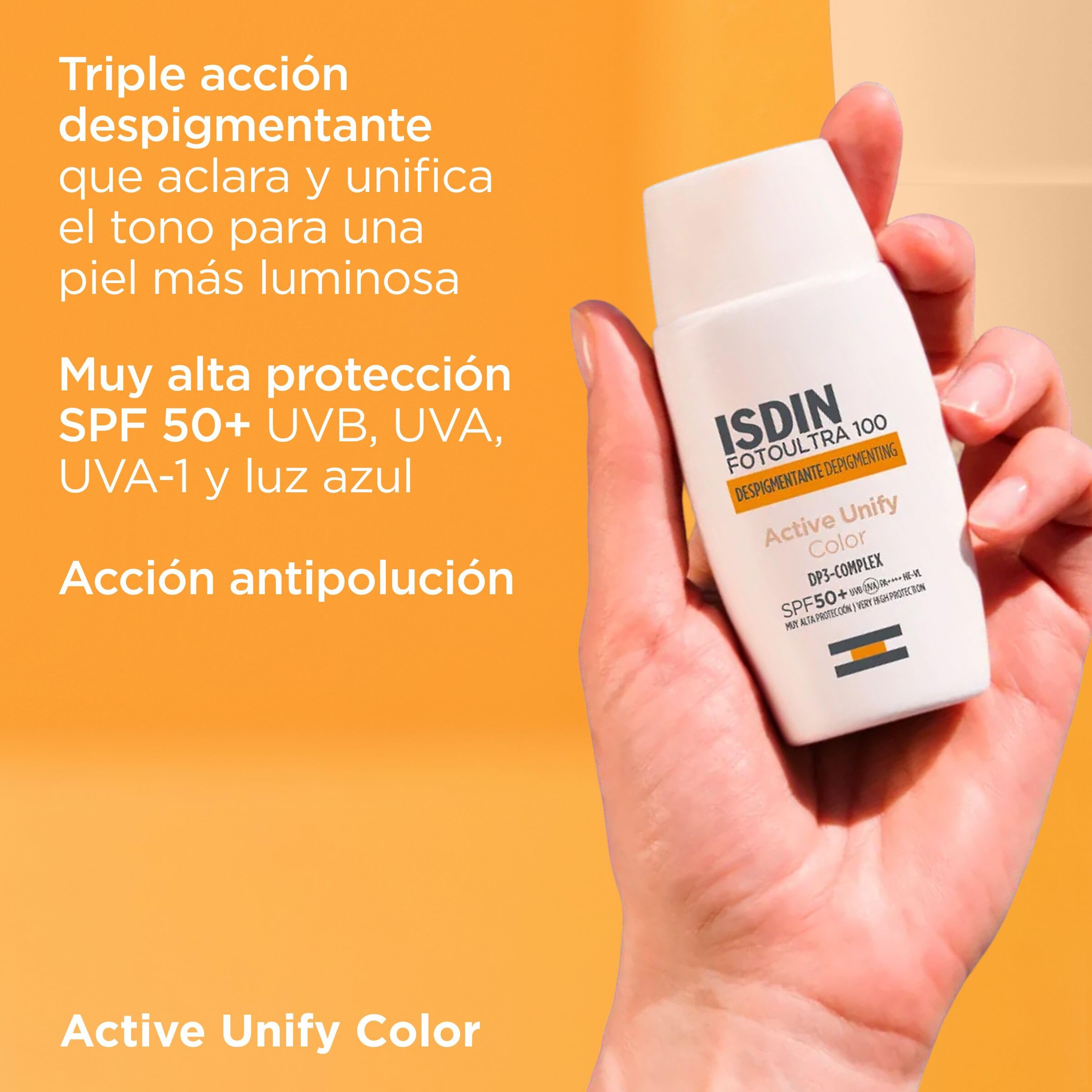 isdin-fotoultra-100-active-unify-color-spf-50-crema-fluida-con-color-despigmenta image 4