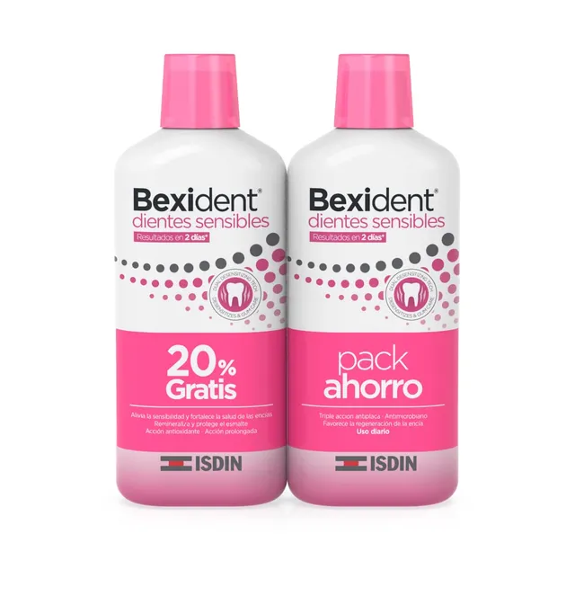 isdin-bexident-dientes-sensibles-colutorio-cpc-cymenol-pack-500-ml-500-ml-20-gra image 1