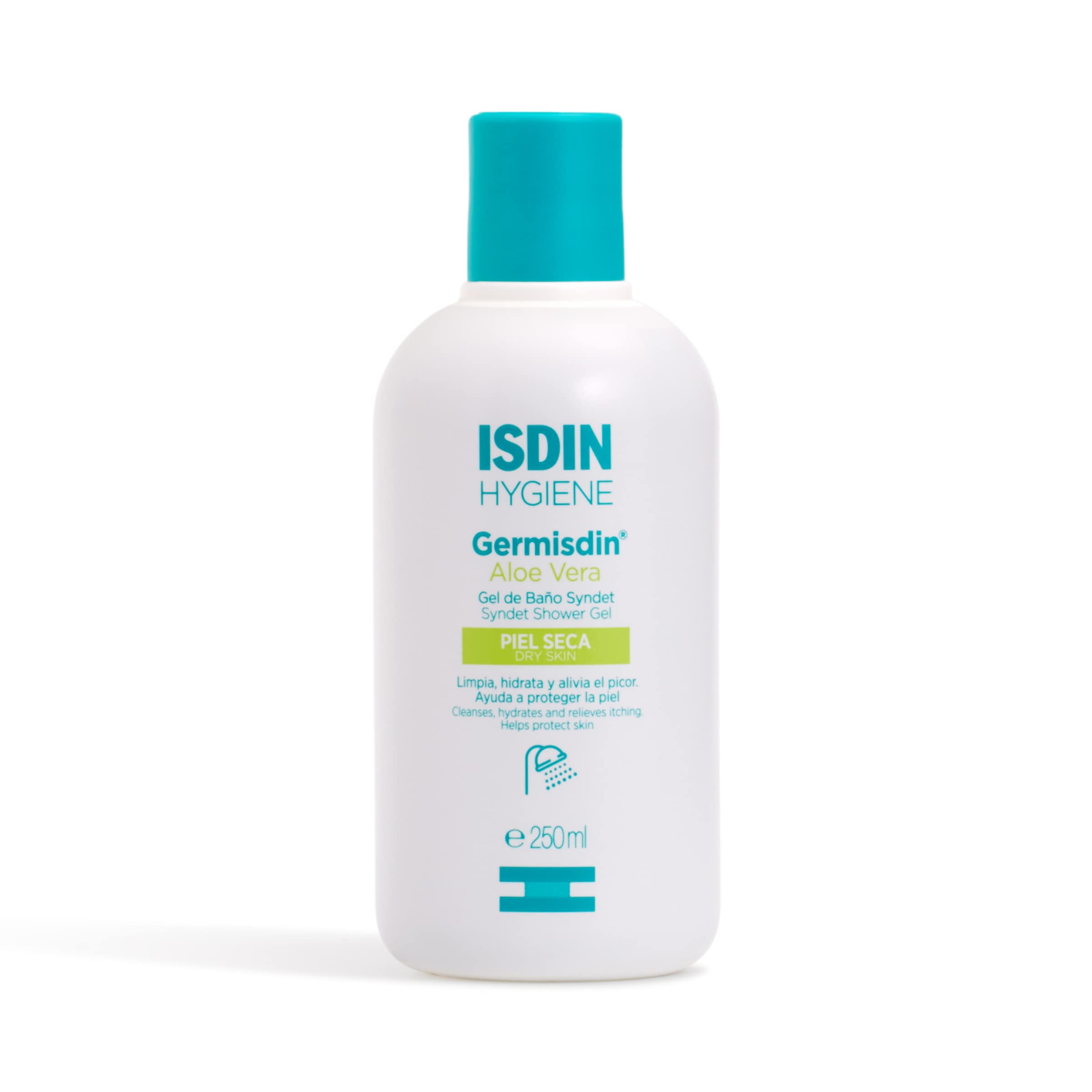 isdin-germisdin-aloe-vera-gel-de-ba-o-syndet-para-piel-sensible-250-ml image 1