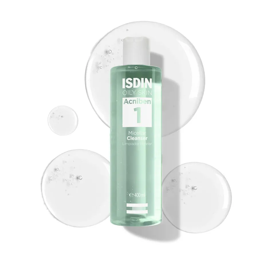 isdin-acniben-micellar-cleanser-limpiador-facial-micelar-desmaquillante-para-pie image 1