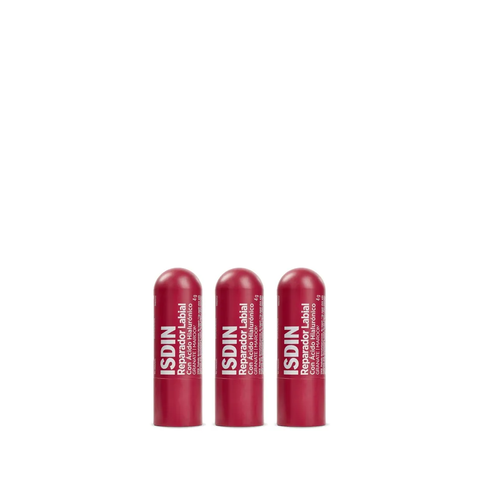 isdin-reparador-labial-granate-pack-tr-o-3-unidades image 1