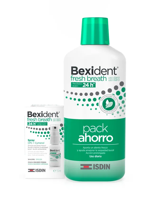 isdin-bexident-fresh-breath-pack-colutorio-500-ml-spray-bucal-15-ml-con-cpc-y-cy image 1