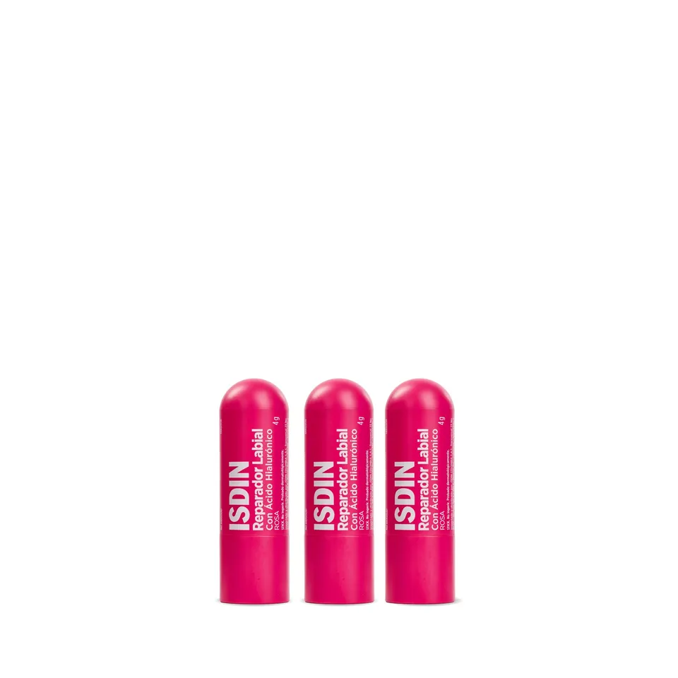 isdin-reparador-labial-rosa-pack-tr-o-b-lsamo-labial-con-color-cido-hialur-nico- image 1