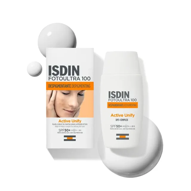 isdin-fotoultra-100-active-unify-spf-50-crema-fluida-triple-acci-n-despigmentant image 1