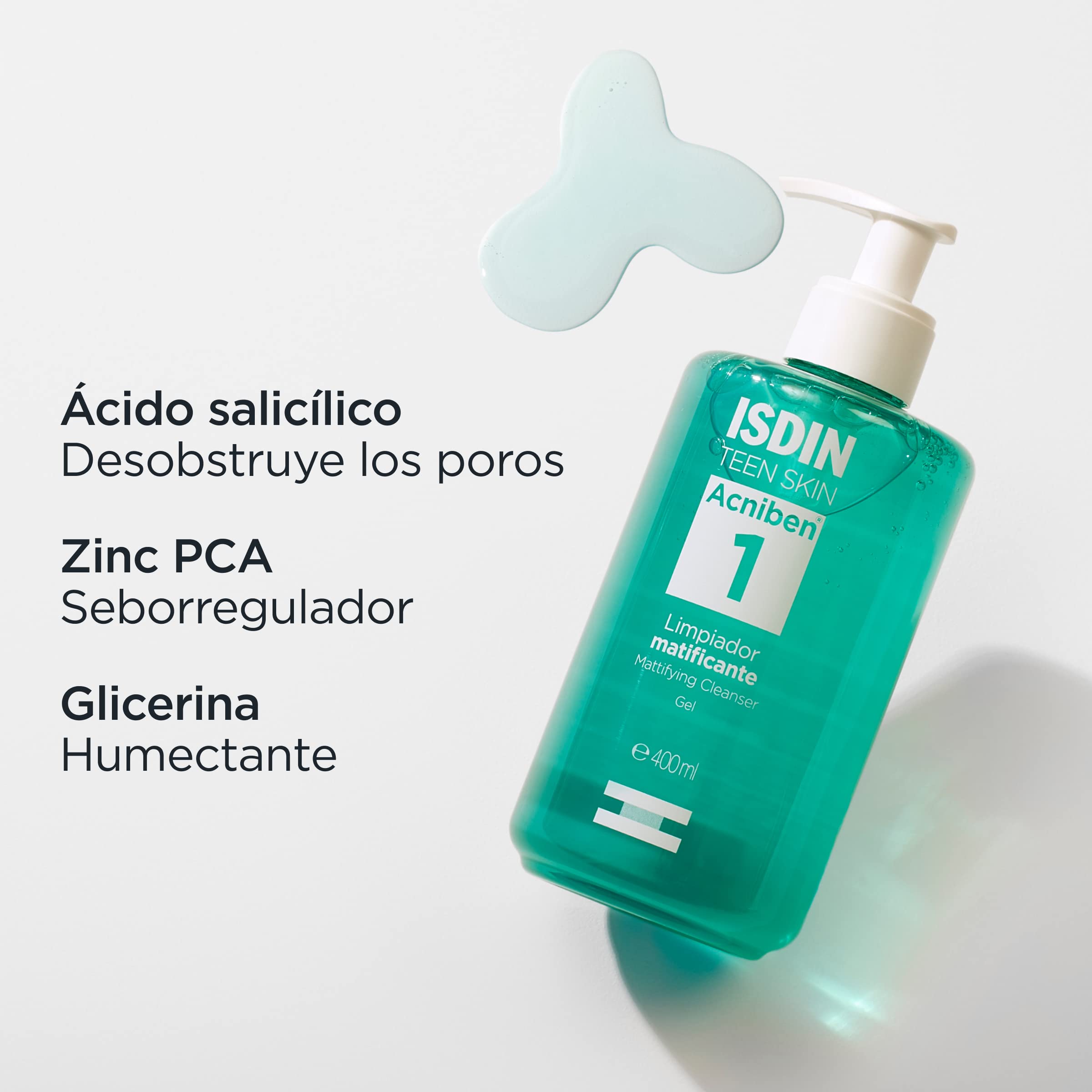 isdin-acniben-paso-1-gel-limpiador-matificante-facial-con-cido-salic-lico-400-ml image 8