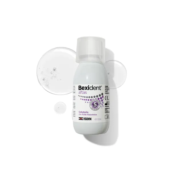 isdin-bexident-aftas-colutorio-120-ml-con-cido-hialur-nico-sin-alcohol-y-sin-glu image 1