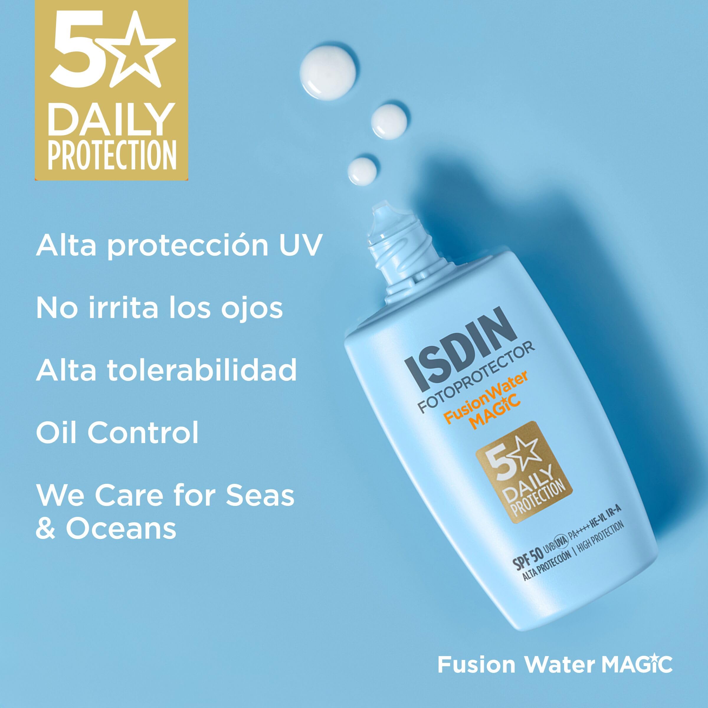 isdin-fotoprotecci-n-fusion-water-magic-spf-50-protector-solar-facial-fluido-par image 6
