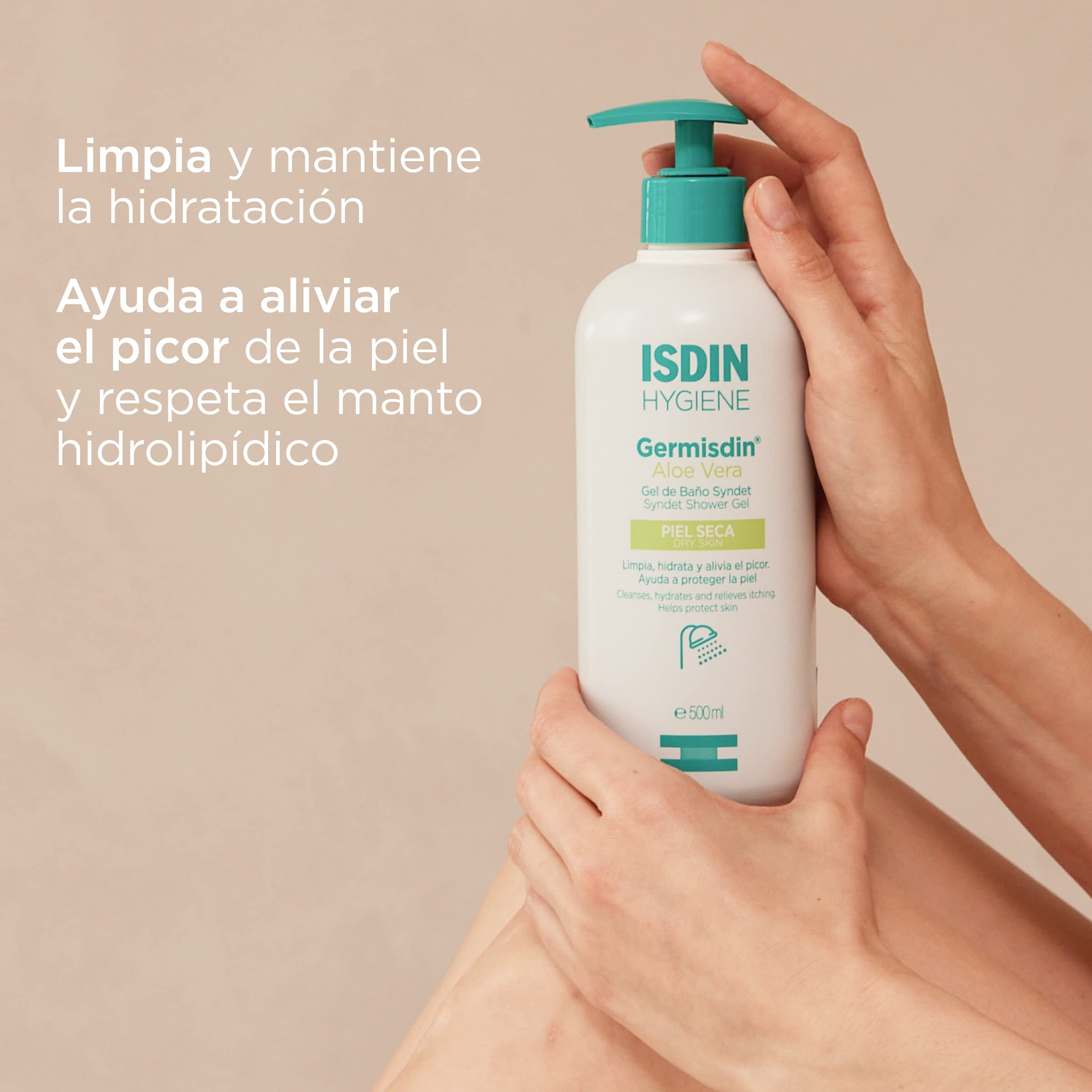 isdin-germisdin-aloe-vera-gel-de-ba-o-syndet-500-ml-para-piel-sensible-y-seca image 3