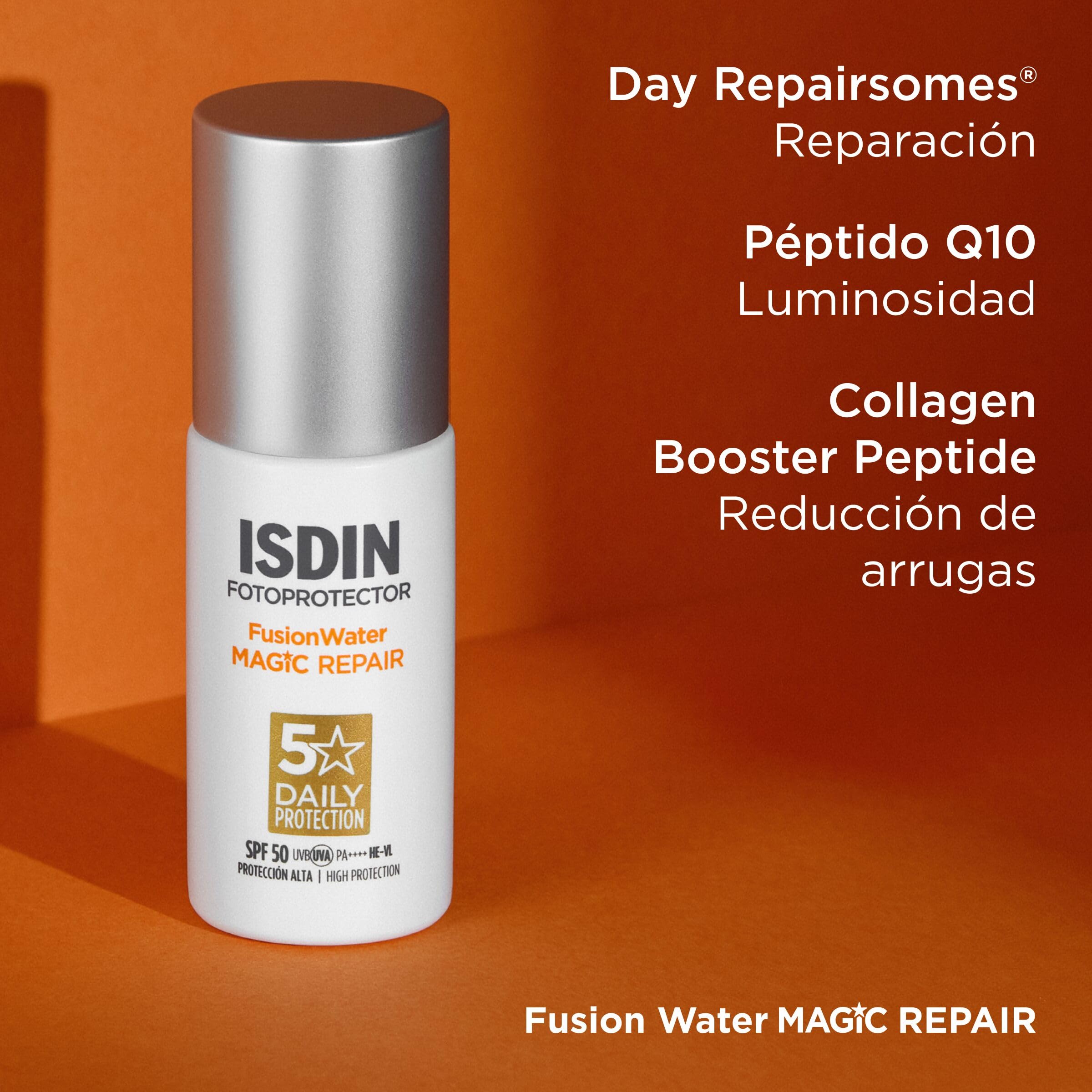 isdin-fusion-water-magic-repair-spf-50-protector-solar-facial-uso-diario-triple- image 7