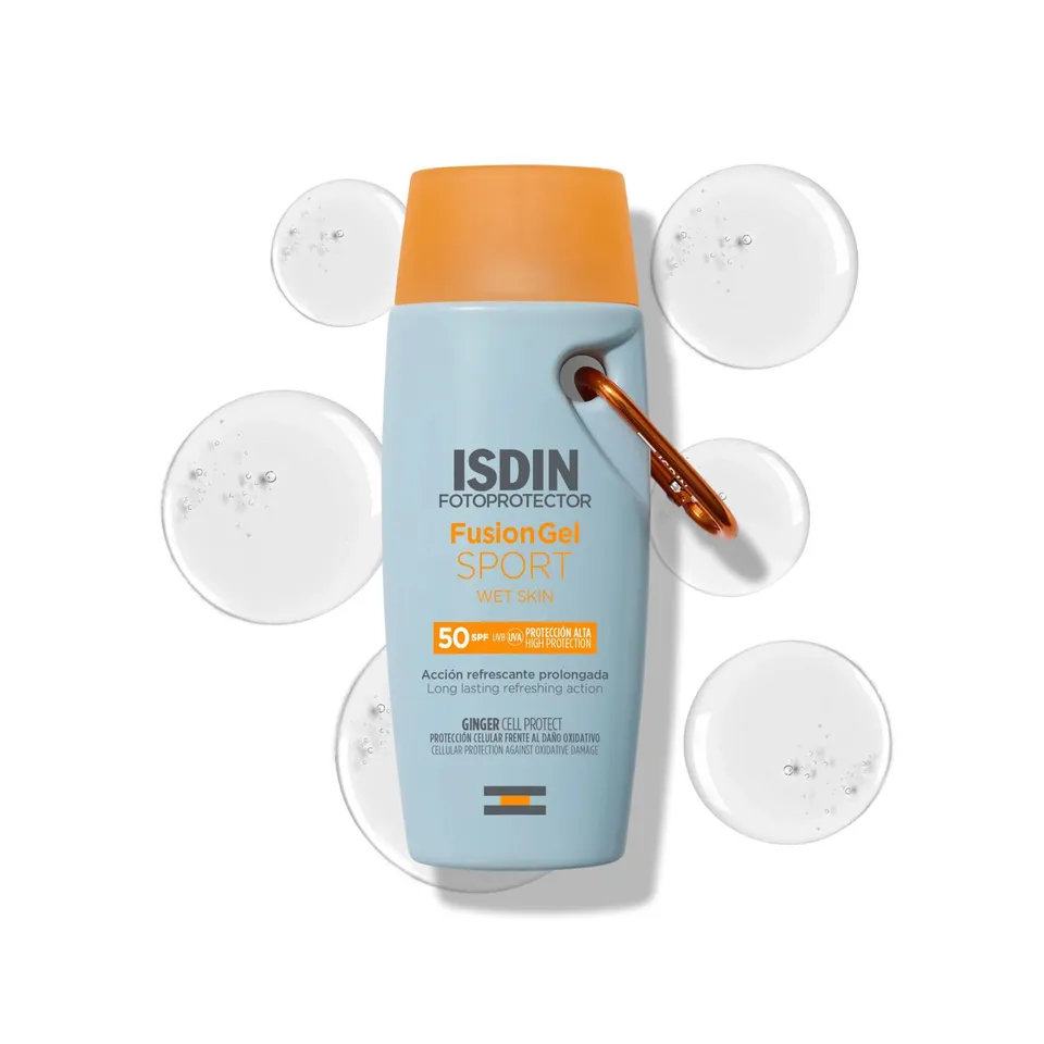 isdin-fusion-gel-sport-spf-50-protector-solar-transparente-para-deporte-100-ml image 1