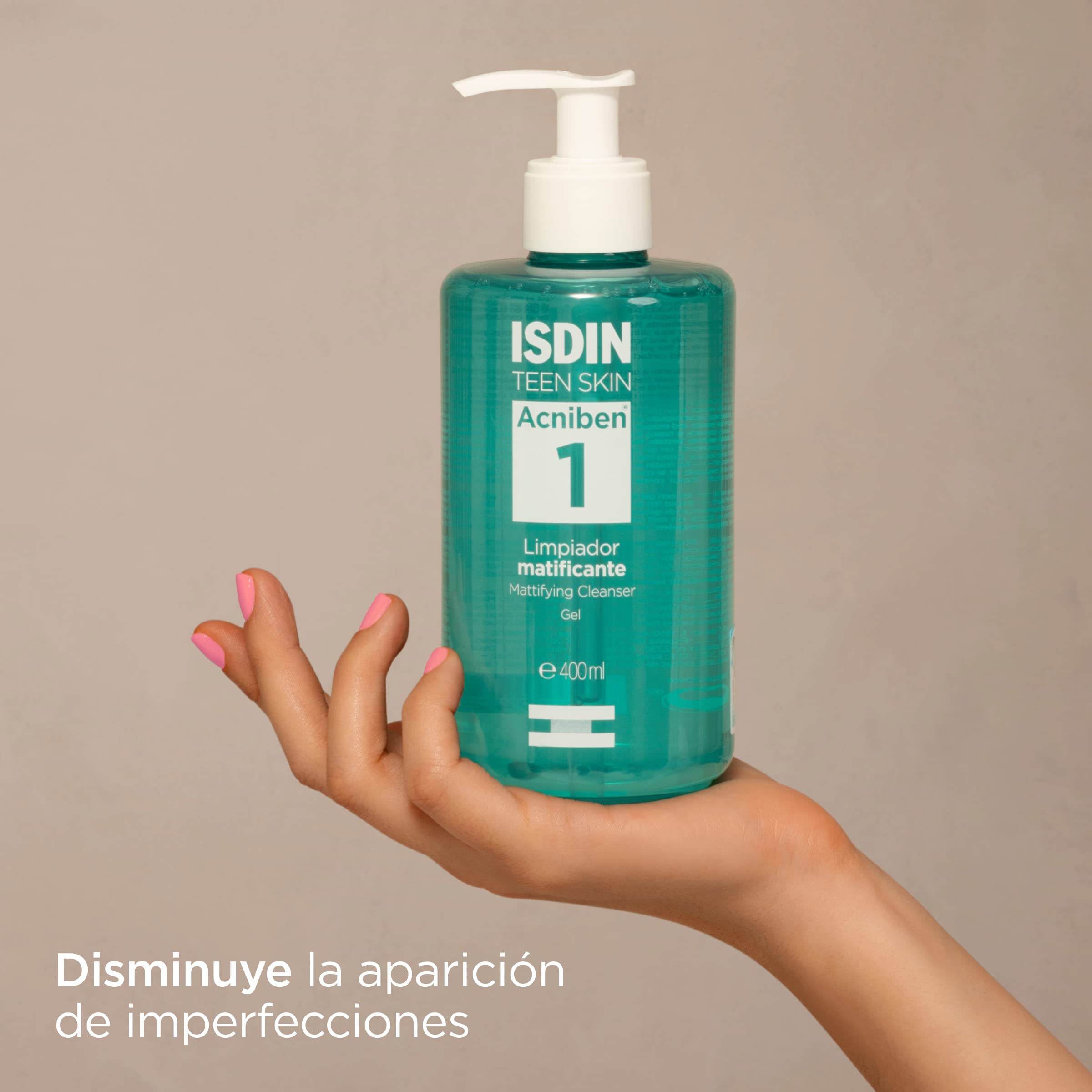 isdin-acniben-paso-1-gel-limpiador-matificante-facial-con-cido-salic-lico-400-ml image 3