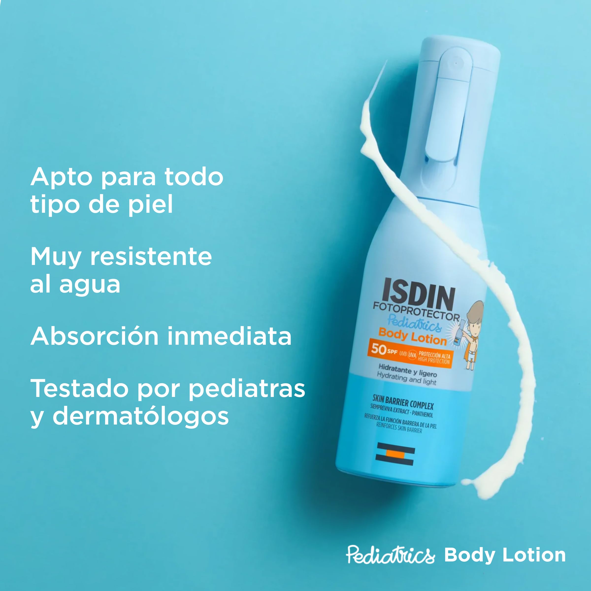 isdin-fotoprotector-body-lotion-pediatrics-spf50-pistola-250-ml-protector-solar- image 5