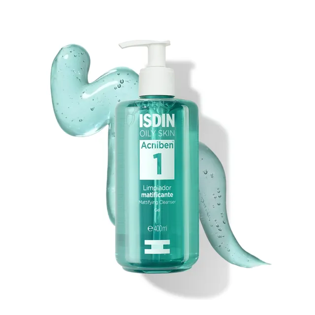 isdin-acniben-paso-1-gel-limpiador-matificante-facial-con-cido-salic-lico-400-ml image 1