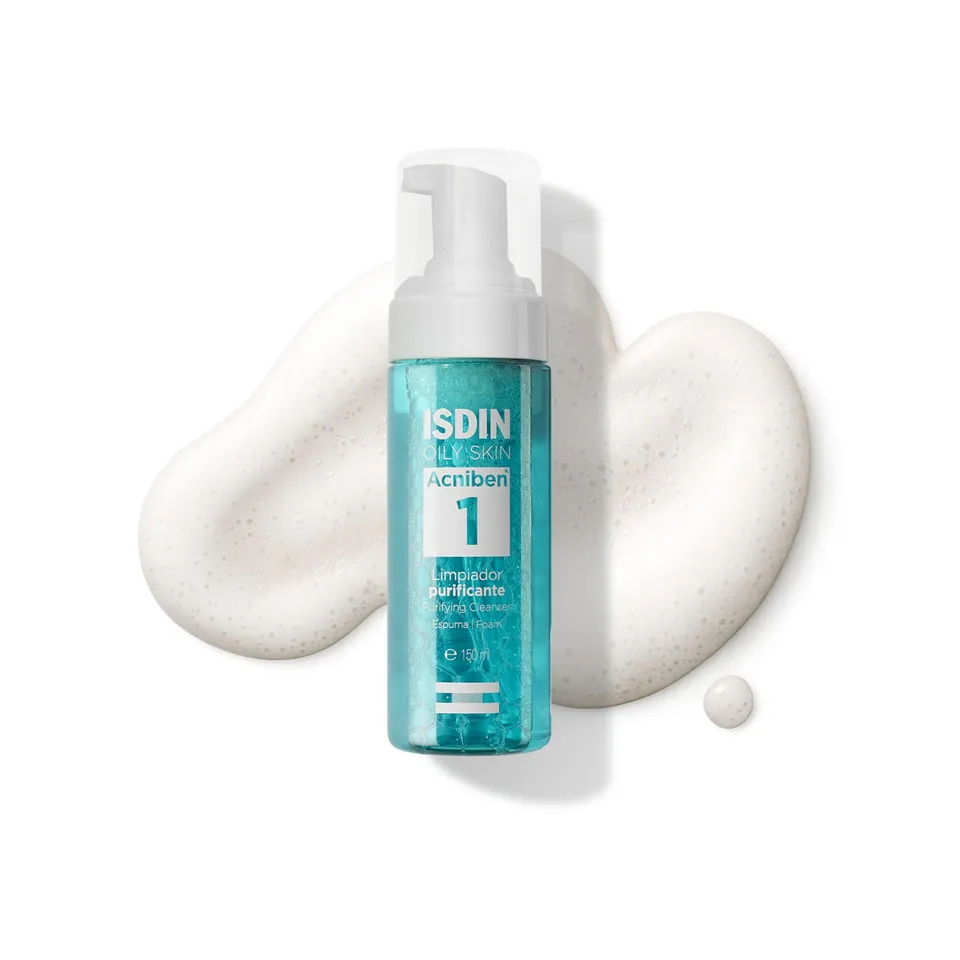 isdin-acniben-gel-limpiador-purificante-en-espuma-para-piel-grasa-con-tendencia- image 1