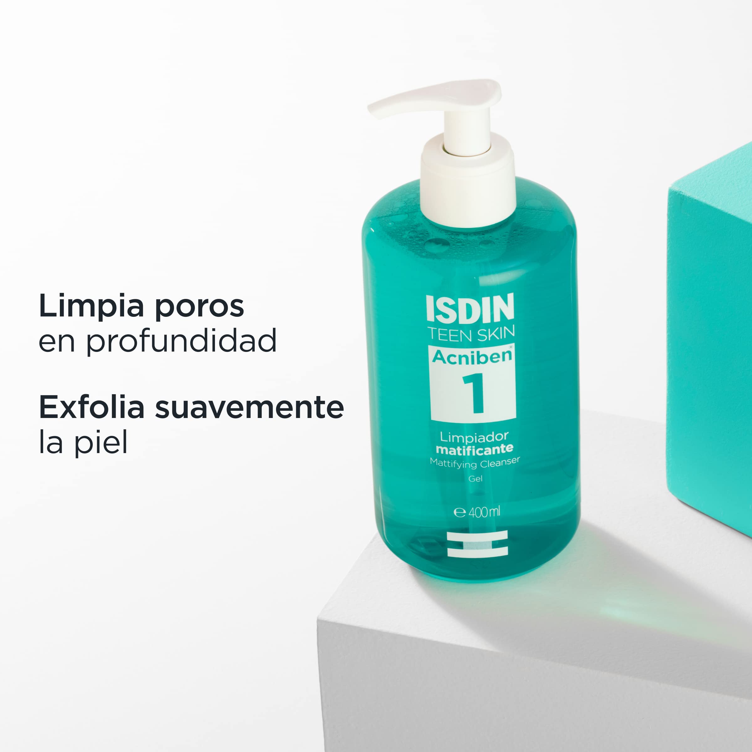 isdin-acniben-paso-1-gel-limpiador-matificante-facial-con-cido-salic-lico-400-ml image 6