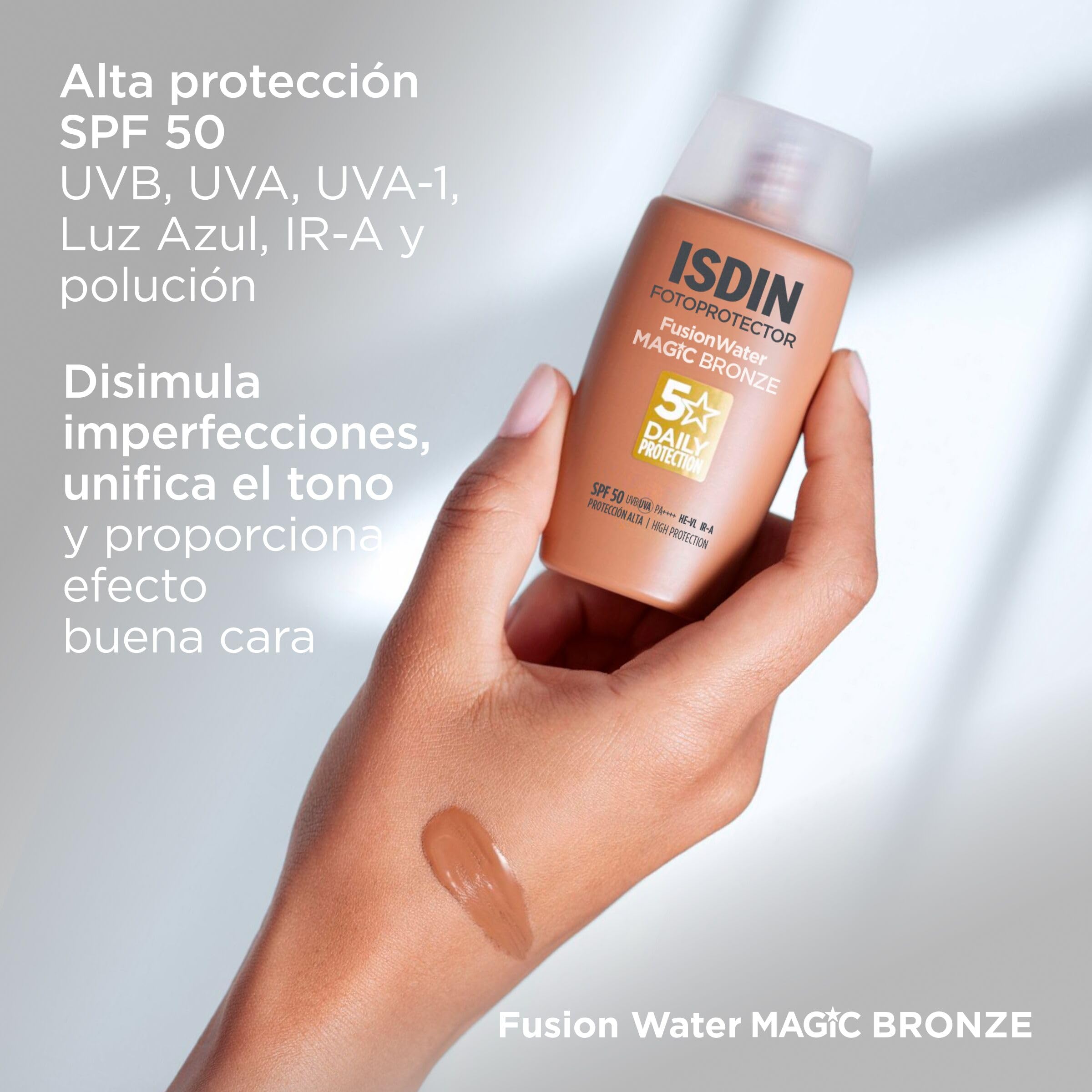 isdin-fotoprotector-fusion-water-magic-bronze-spf-50-protector-solar-facial-con- image 4