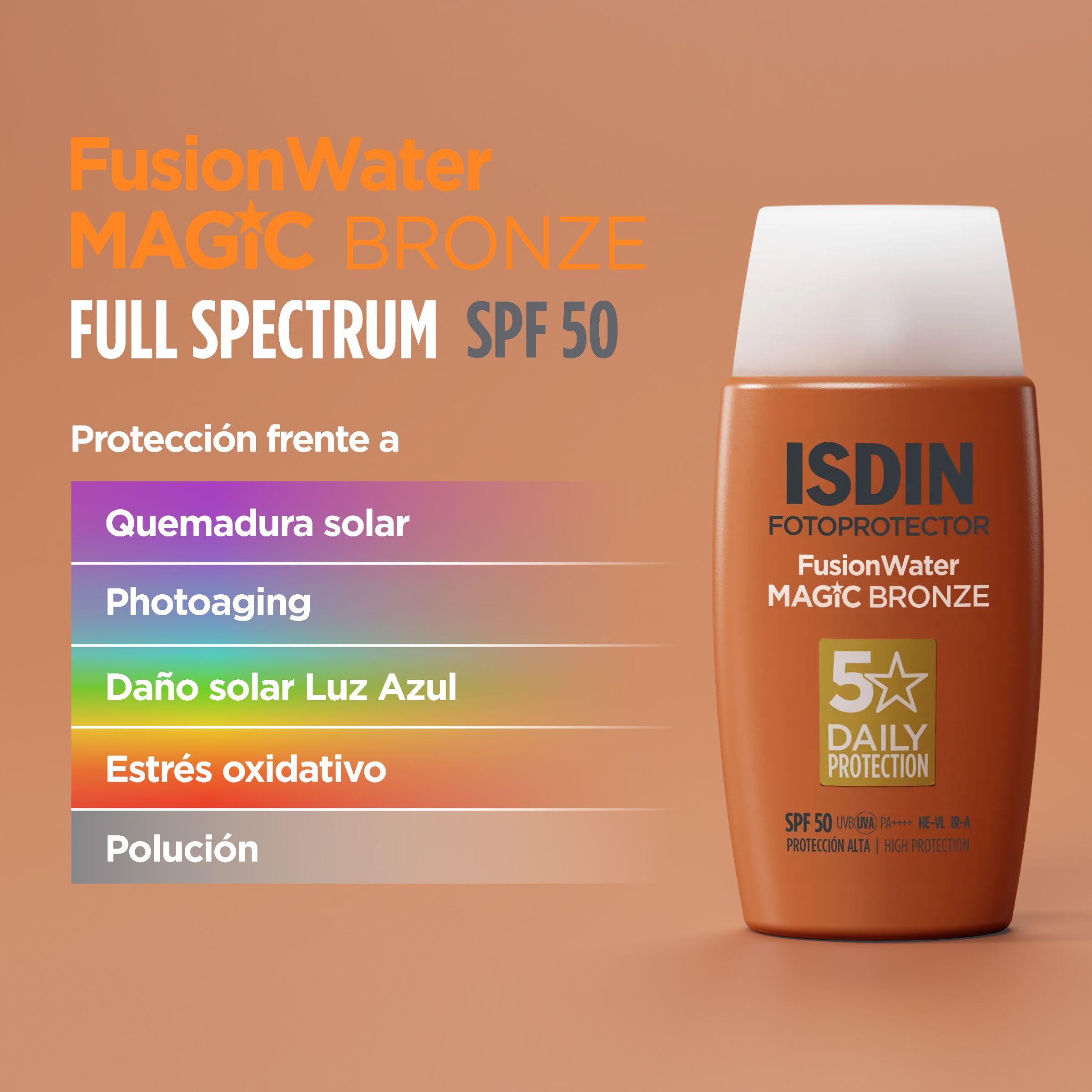 isdin-fotoprotector-fusion-water-magic-bronze-spf-50-protector-solar-facial-con- image 8